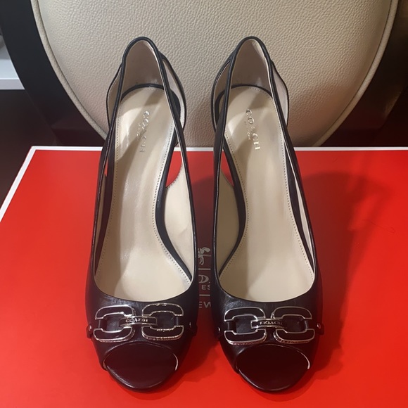 Beautiful Coach Wedges Black Brand New. - Picture 11 of 11
